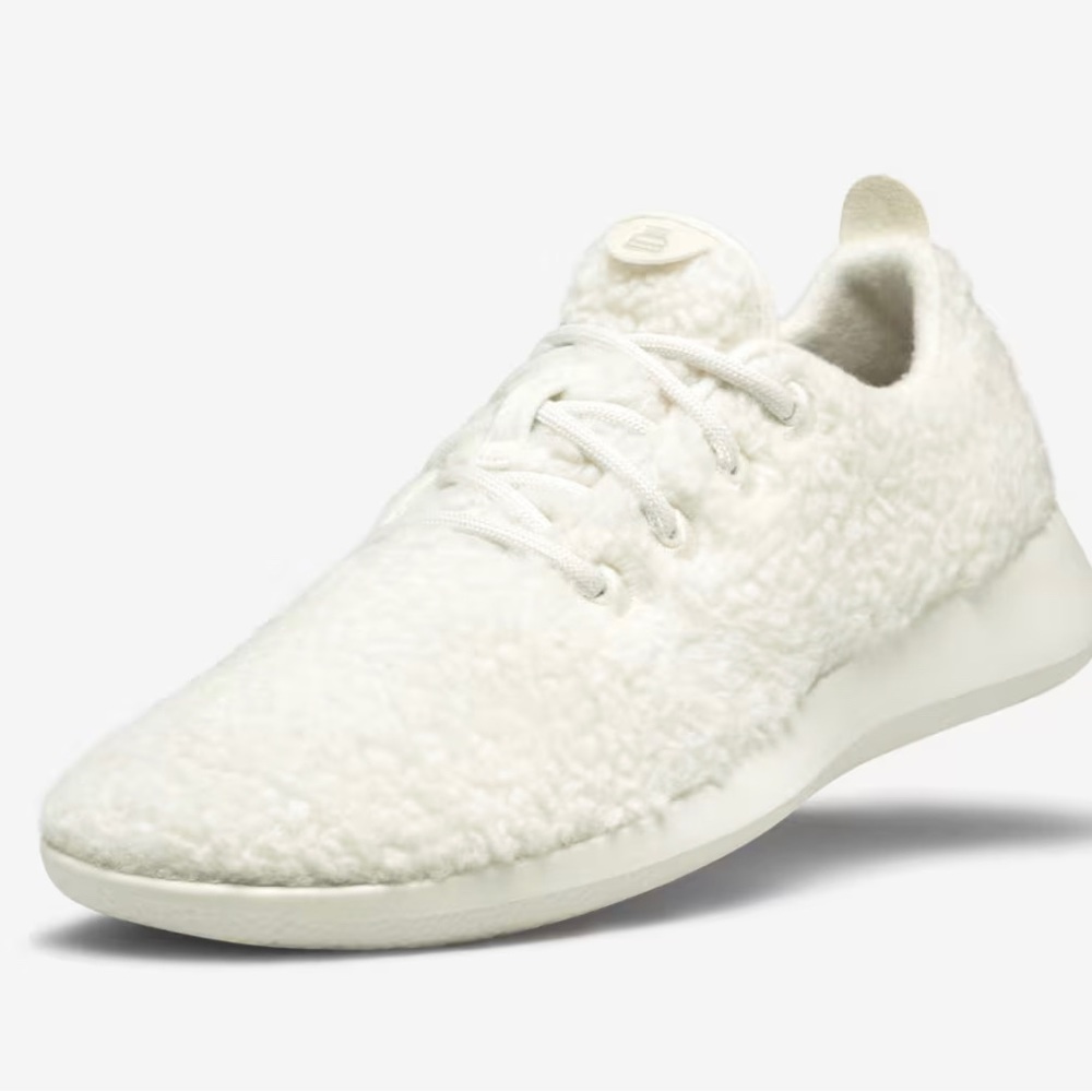 NIB Women’s Allbirds Wool Runner Fluffs, Natural White, Size 8